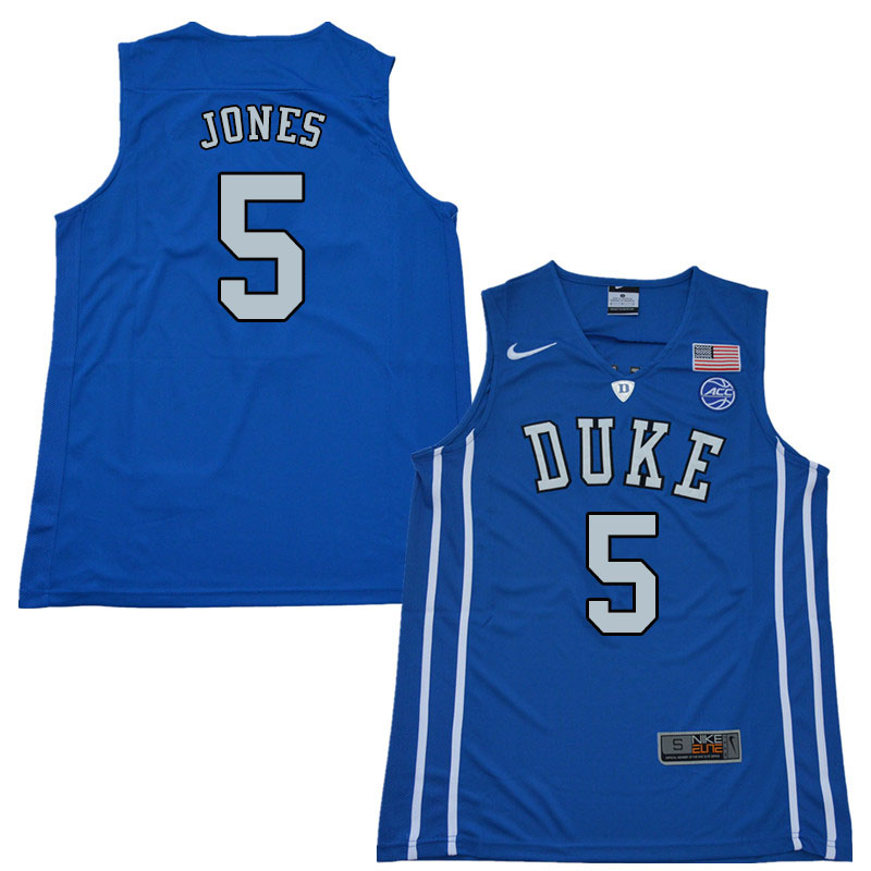 Tyus Jones Jersey : Official Duke Blue Devils Basketball Jerseys Sale ...